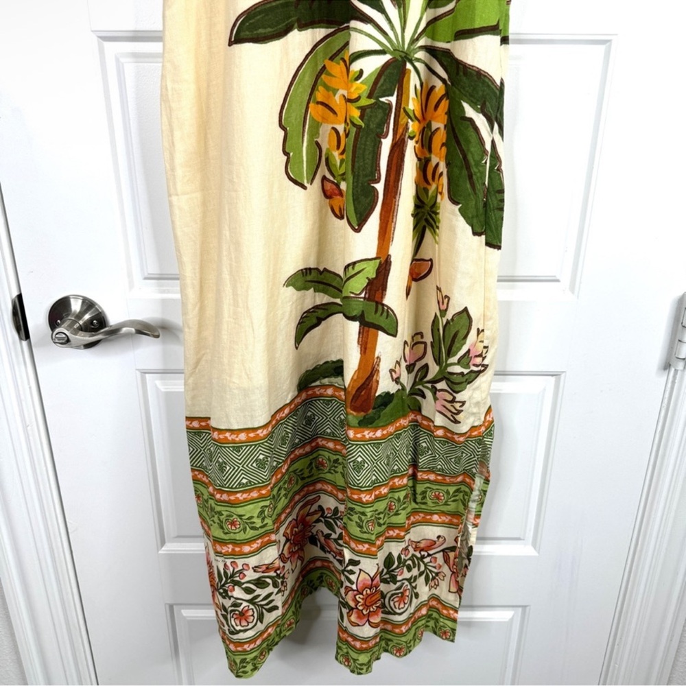 FARM RIO x ANTHROPOLOGIE Palm V-Neck Midi Dress Size S *New with Flaw* - Picture 5 of 16